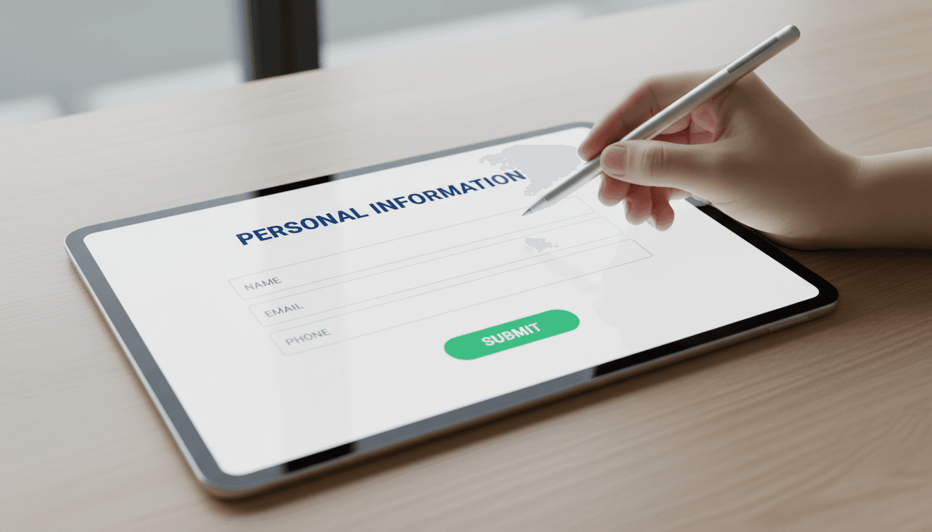 Simple form interface with minimal required fields for quote request